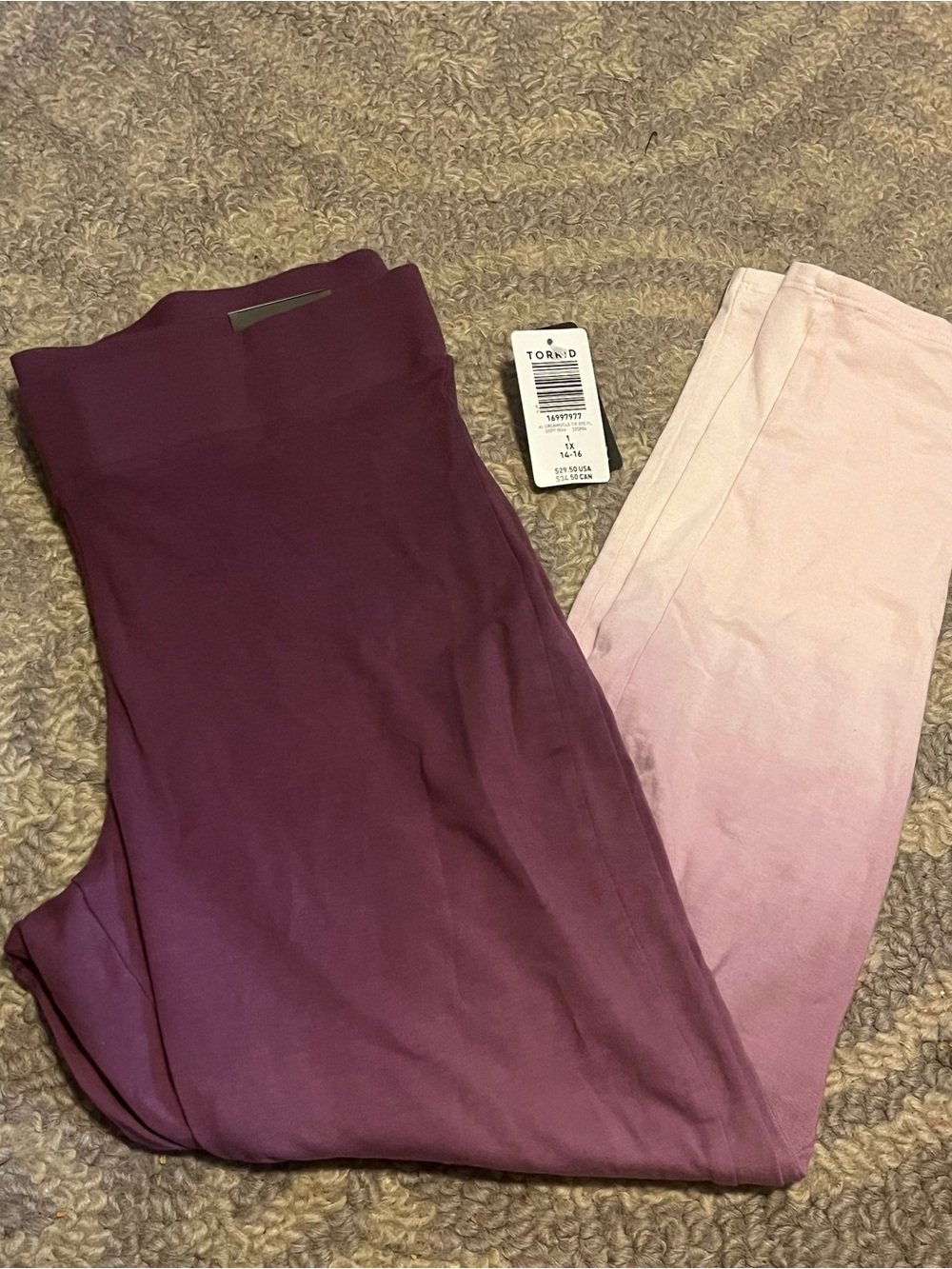Torrid Purple Ombre Leggings